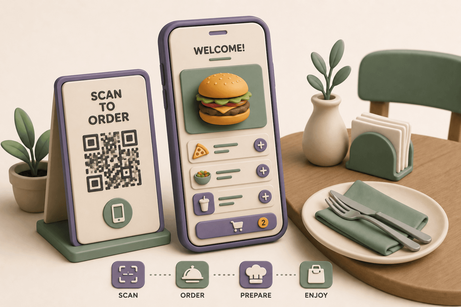 Contactless Restaurant Ordering System