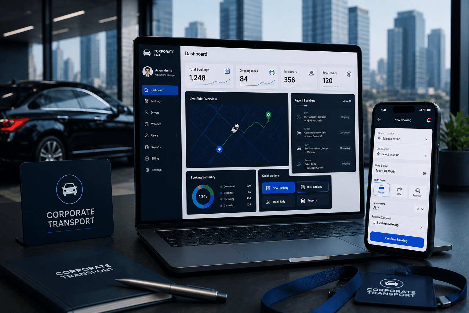 Corporate Taxi Booking System