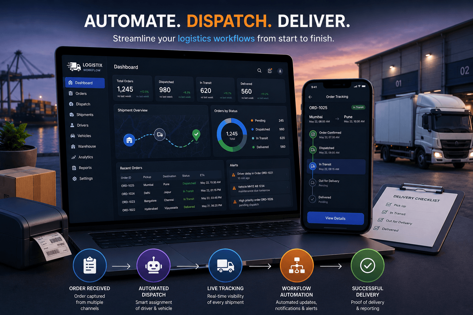 Logistics Workflow Automation App