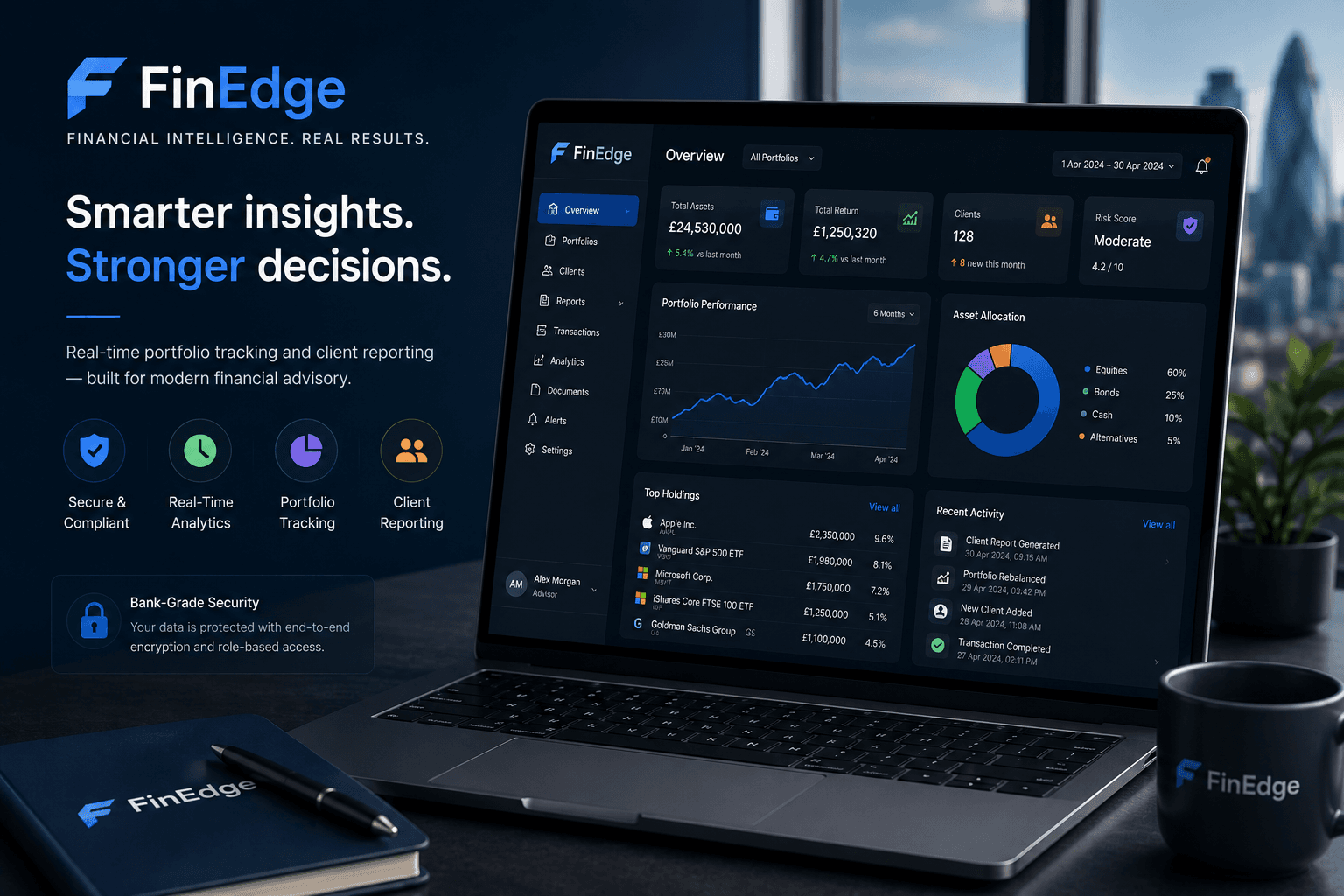 FinEdge – Financial Dashboard Web App